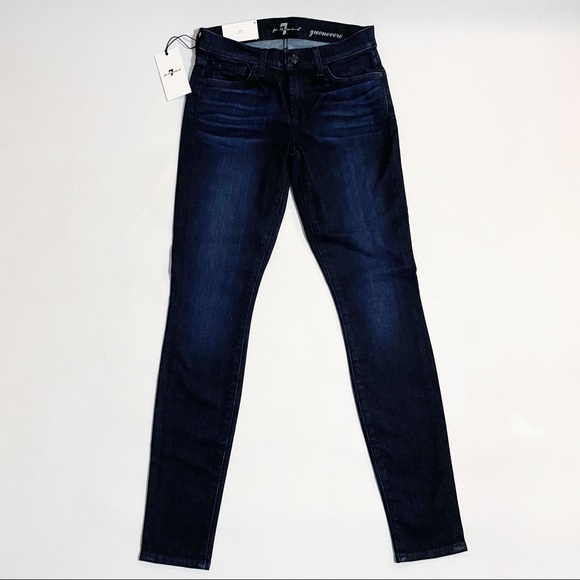 New 7 For All Mankind Gwenevere Skinny Jeans Sz 26 - Picture 8 of 10